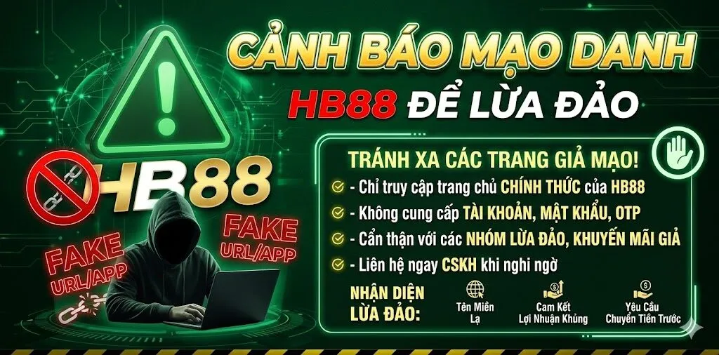 Cảnh Báo Mạo Danh hb88 để lừa đảo